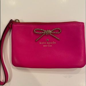 Kate Spade Hot Pink Wristlet